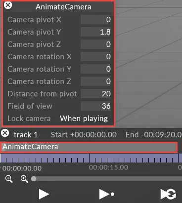 Animate camera