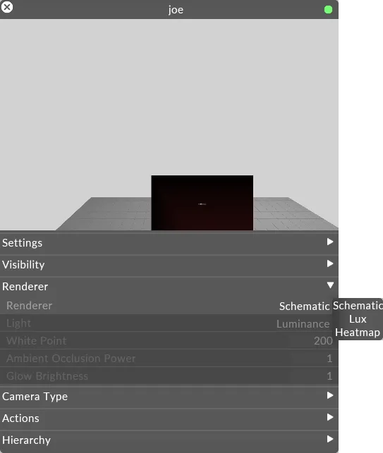 Changing redner modes