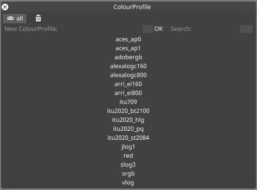 Colour profiles