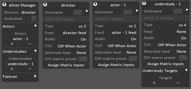 d3Net Manager Machines