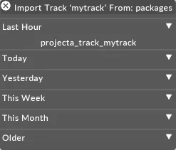 Import track