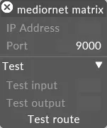 MediorNet Matrix device properties