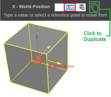 Move duplicate axis value