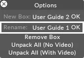 Objects rename box