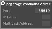 PRG Stage Command Driver