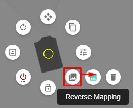 Reverse mapping icon