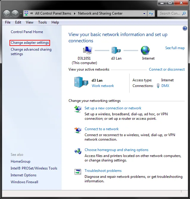 Set up IP addresses