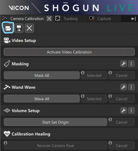 Vicon Shogun live